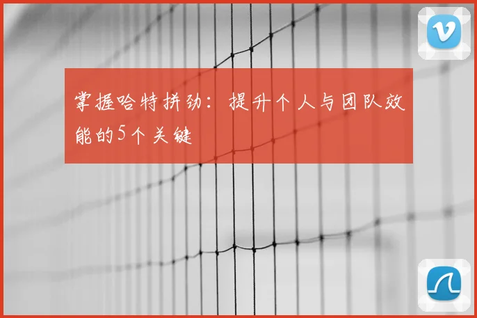 掌握哈特拼劲：提升个人与团队效能的5个关键